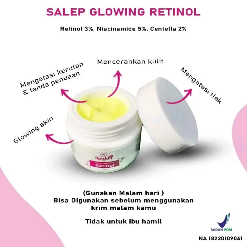RETINOL RJNSKIN GLOW BPOM ORIGINAL