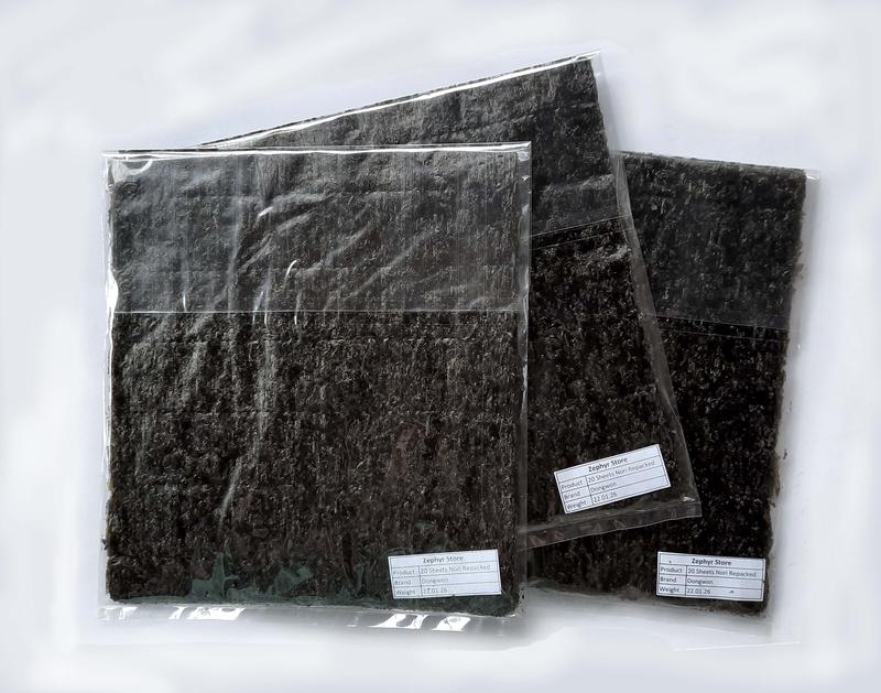 Nori Sheets Seaweed Wrapper for Kimbap Sushi Roasted and Unseasoned ...