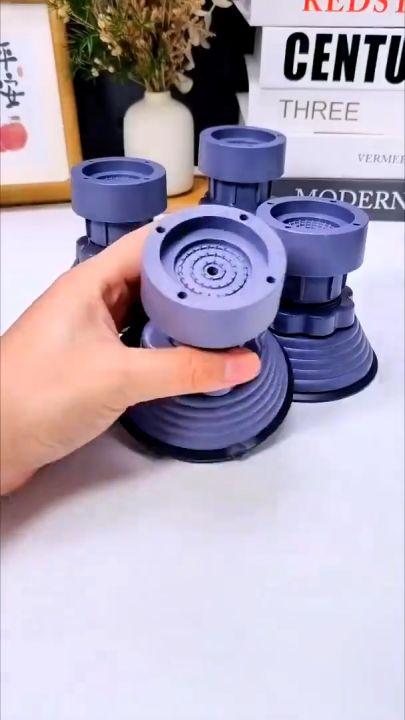 Product Introduction of Bộ kê 4 chân chống rung chống trượt máy giặt tủ lạnh đế cao su loại tăng giảm được kích thước 4