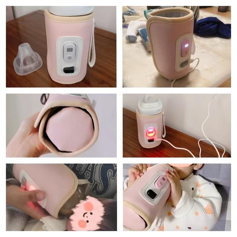 Product Introduction of Universal Baby Milk Warmer Digital Display Baby Bag USB Nursing Bottle Heater Portable Baby Bottle Warmer Thermal Bag for Travel 18
