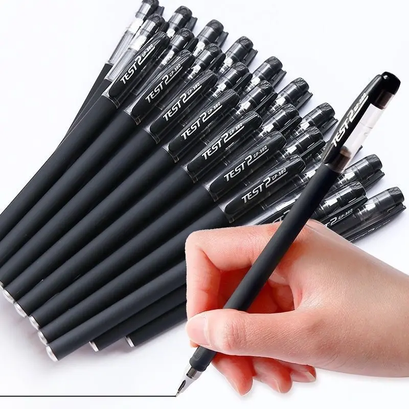 Bút bi mực gel ngòi 0.5mm JP 380 màu đen, màu xanh, màu đỏ, mực đều nét chữ đẹp