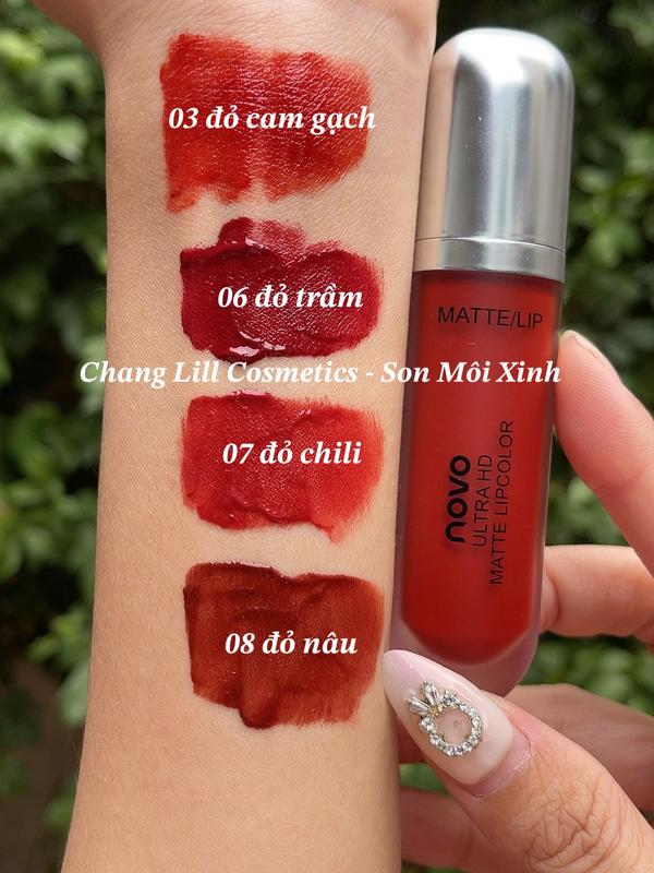  Son Kem Lì Novo Mập Chính Hãng Mềm Mịn Môi Cosmetic Nữ Son Môi  Women Trang Điểm Mỹ Phẩm 