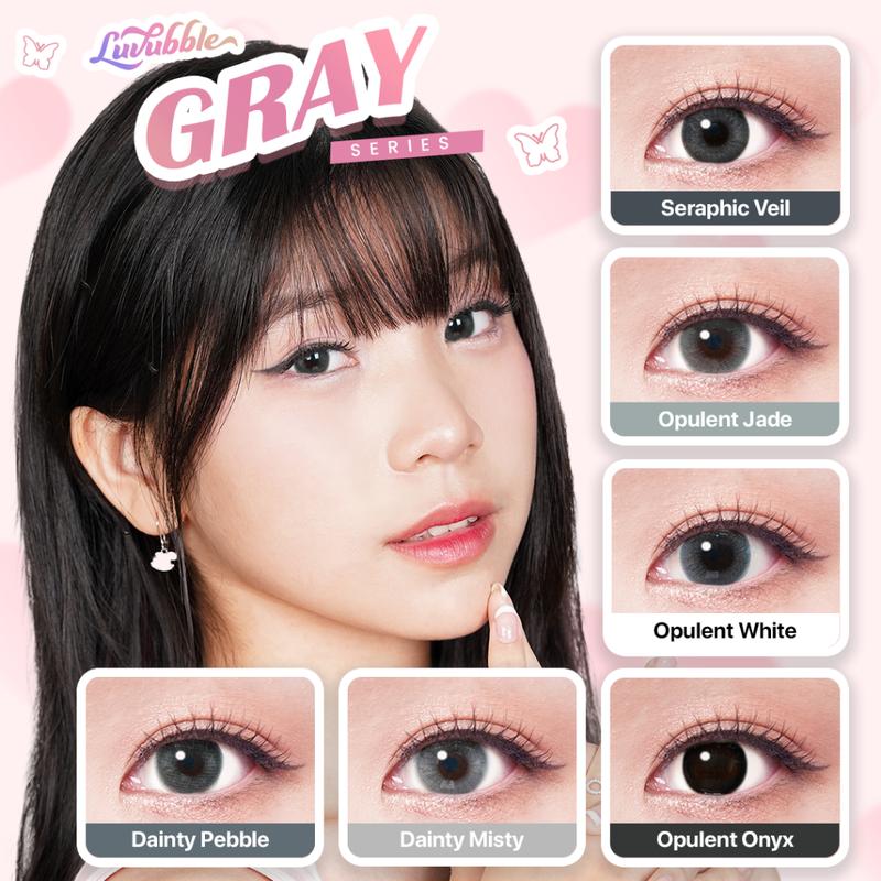 SOFTLENS LUVUBBLE MINUS GRAY SERIES 2 softlens minus natural murah 2
