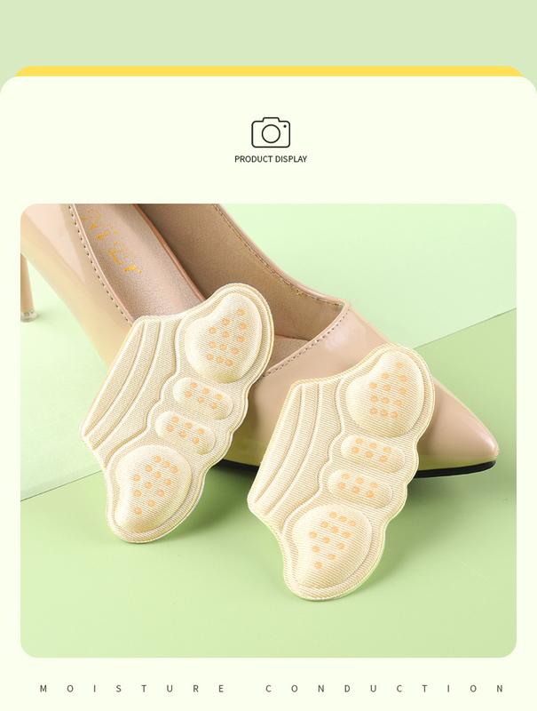 Product Introduction of High Heels Shoe Heel Stickers Heel Protector Inserts Anti Pain Plantar Fasciitis Relief Anti-Slip Adjust Size Anti-wear Heel Pad 17