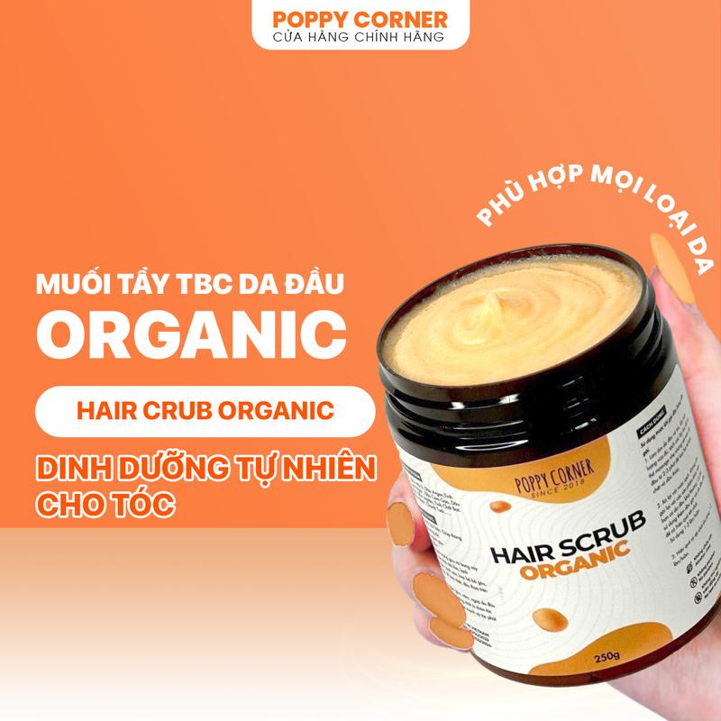  Tẩy tế bào chết da đầu muối tẩy tế bào chết cho tóc Hair Scrub giảm gàu giảm bết kiềm dầu nhờn sạch da đầu Poppy Corner Nữ Chăm Sóc Tóc 
