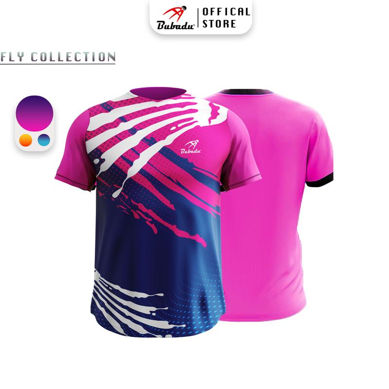 [CHÍNH HÃNG] ÁO CẦU LÔNG FLY HỒNG BUBADU CHÍNH HÃNG THI ĐẤU Nam Thun Top