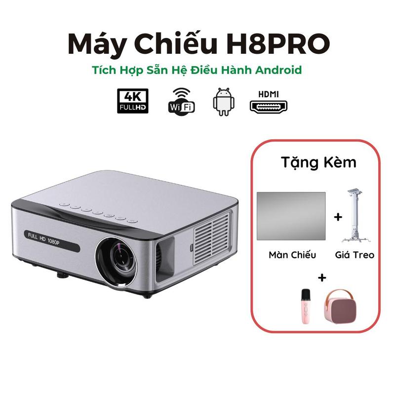    Siêu Sale 8 8   Máy Chiếu Mini Movie Legend H8PRO - Máy Dành Cho Các Quán Trường Học - Full HD 1080P - Hỗ Trợ 4K Projector Led Xem Phim Bluetooth 