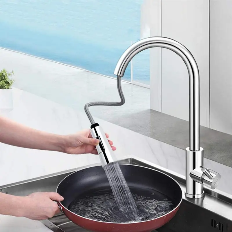 Vòi Nước Nhà Bếp, Kéo Ra Đầu Vòi Hoa Sen, Đầu Phun Nước, Máy Sục Khí Trộn Vòi Phun, ZZY 3