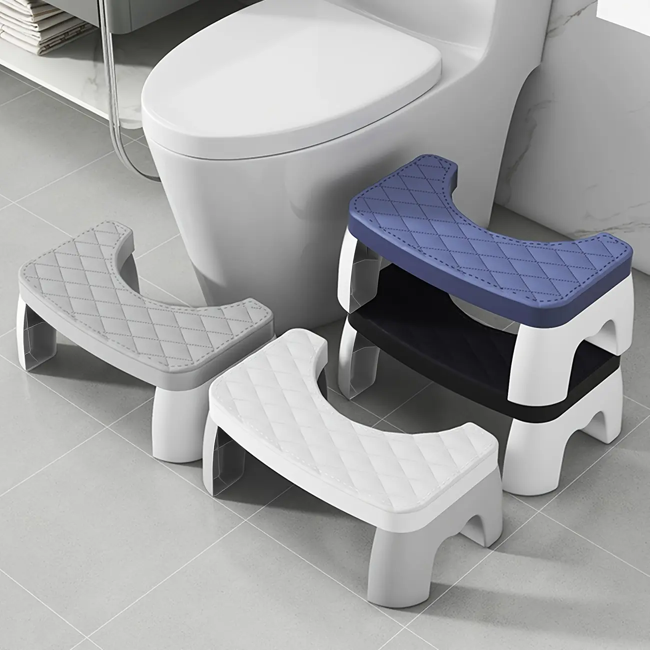 Waterproof Adult Squat Toilet Stool - Ergonomic Bathroom Footrest for Improved Posture, Ideal Gift for Halloween & Christmas, Christmas/Halloween Gift Decoration