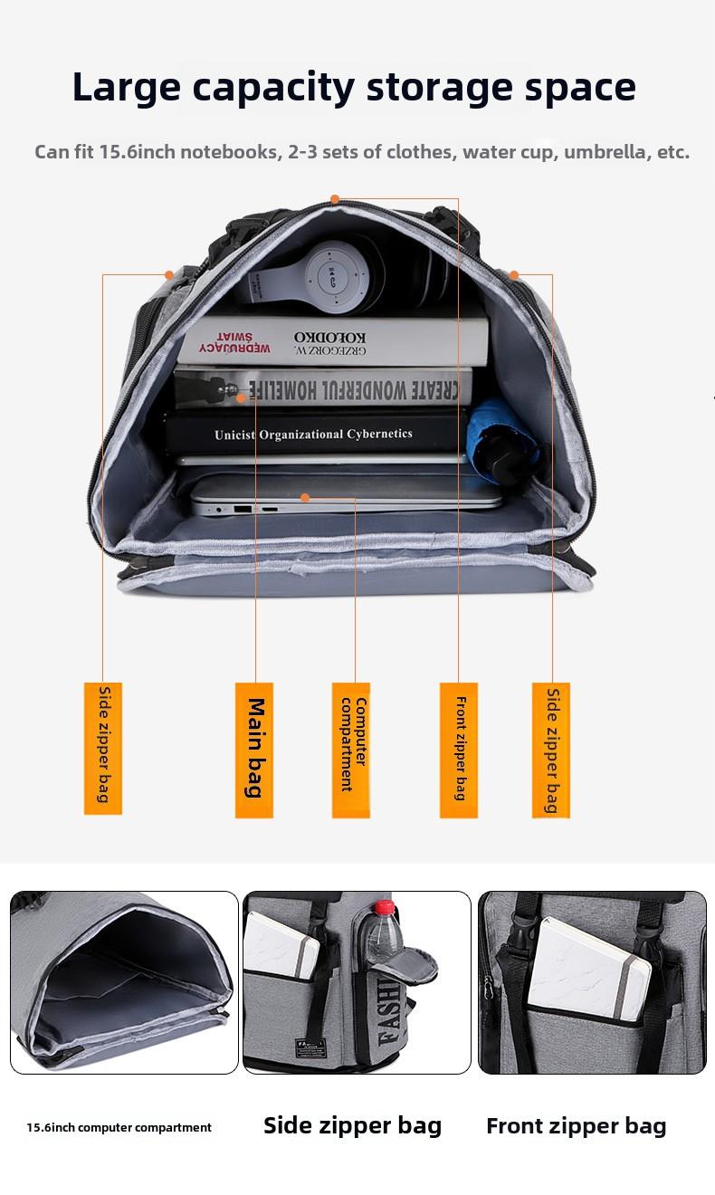 Product Introduction of Spacious Men's Backpack: Ideal for Casual Trips, Travel, and Carrying Laptops - Perfect School Bag for Middle, High School, and College Students 7