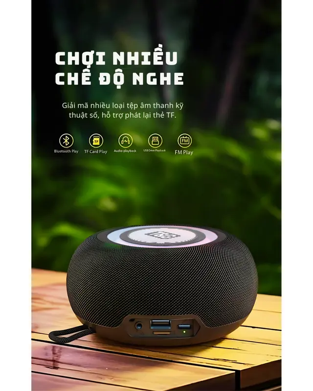 Loa Bluetooth TG411 20W mạnh mẽ, thiết kế thời trang, kết nối đa dạng Củ Loa Nghe Nhạc 1