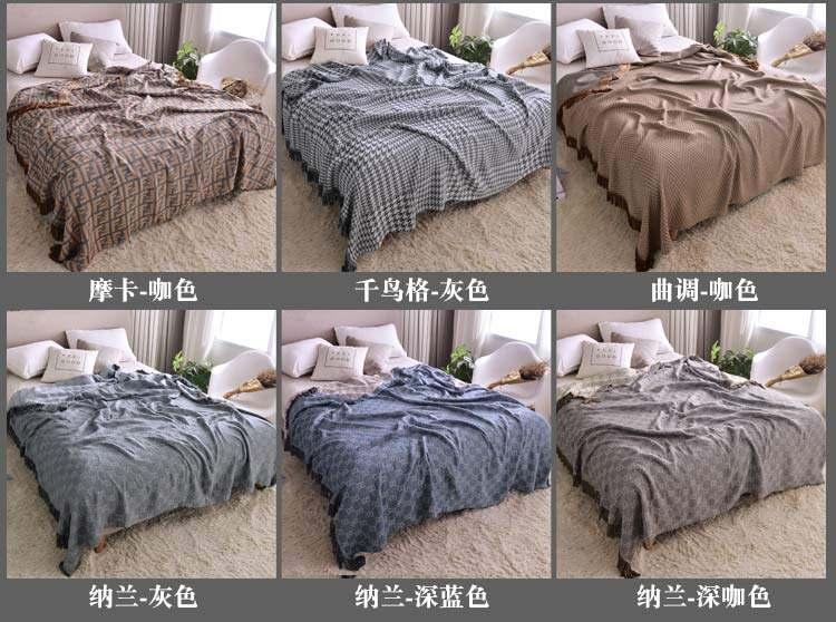 Product Introduction of Bamboo Fiber Gauze Towel Quilt Summer Quilt Cotton Towel Blanket Single Double Ice Silk Cover Thin Nap Blanket 7