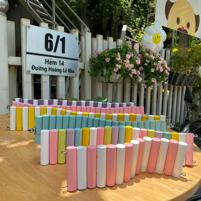 Thang uốn gỗ màu THẤP 6CM, trang trí chuồng ốc rụt rè, ốc mượn hồn, cua ẩn sĩ, dã tràng, hermit crab 7