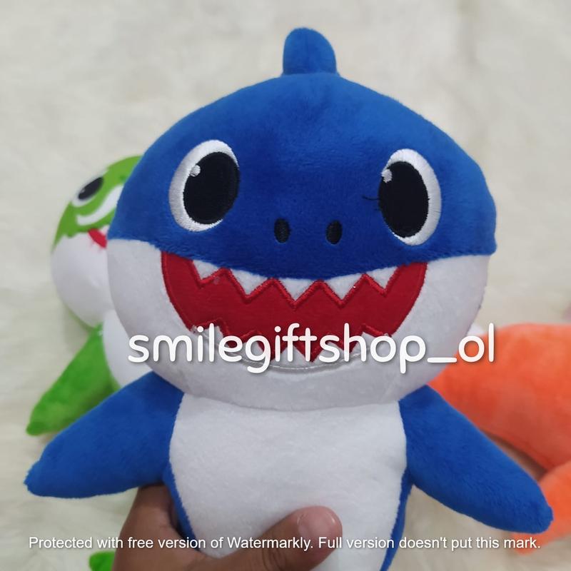 Boneka Plush Toys Anak Perempuan Laki Laki Bayi Baby Shark Pinkfong Bunyi Krincing Warna Warni Unofficial 6