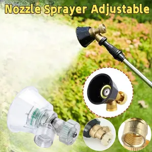 Nozzle Sprayer Adjustable / Nozzle / Spuyer Tengki Elektrik Black Siklon Adjustable Automize / Penyiraman Taman Mist / Nozzle Sprayer Tekanan Tinggi Pertanian / Untuk Dau Cuti Fruit Tree Dan Agr