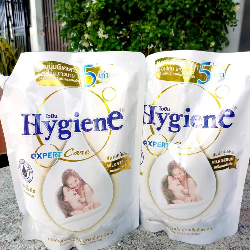 Combo 2 Túi Xả Thơm quần áo Màu Trắng  ( 1300ml/ Túi) Làm Sạch Tặng kèm 1 gói Xả 20ml Kem 2
