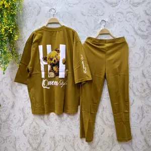 stelan viral oversize polos bahan kaos combad 20s