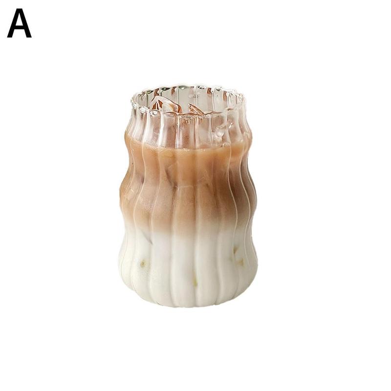 Product Introduction of Aesthetic Glass Cup Iced Coffee Mug Transparent Drinkware Water Juice Bottle Bar Cocktail 26