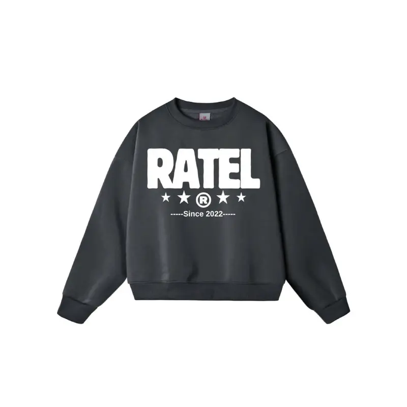 R1 ( DEAL MỞ BÁN ) Áo Sweater Dài Tay  RATEL ver1  ( Form Boxy  ) unisex Nam Nữ 3