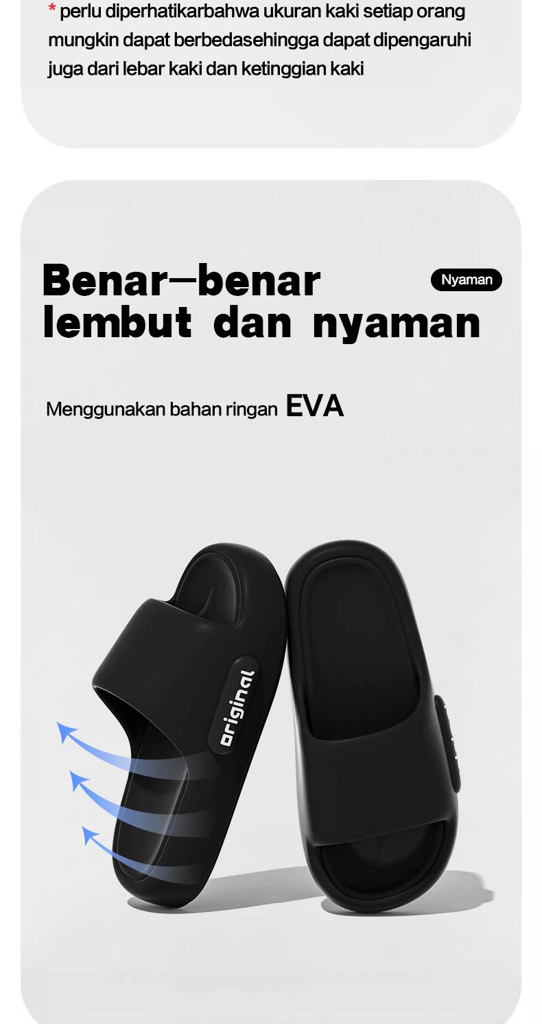 BSJ Sandal Wanita Terbaru 2025 gaya Korea Elegan Sandal Jeli EVA Sandal Datar Sandal Rumah