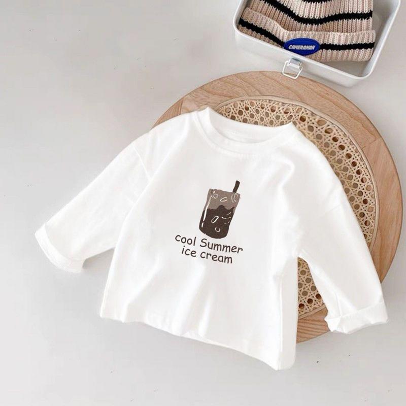 Áo thun tay dài bé trai, bé gái Elio từ 7kg đến 22kg ATDT01 Cotton