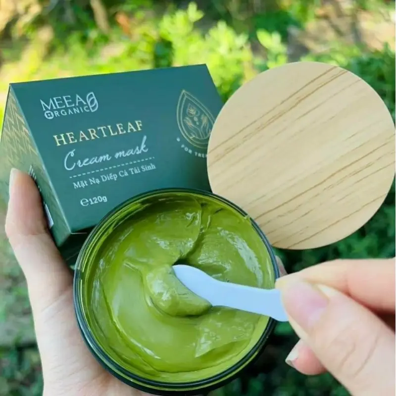 Mặt Nạ Diếp Cá Tái Sinh Da MeeA Organic Heartleaf Cream Mas NgừLãHóa120g Cosmetics