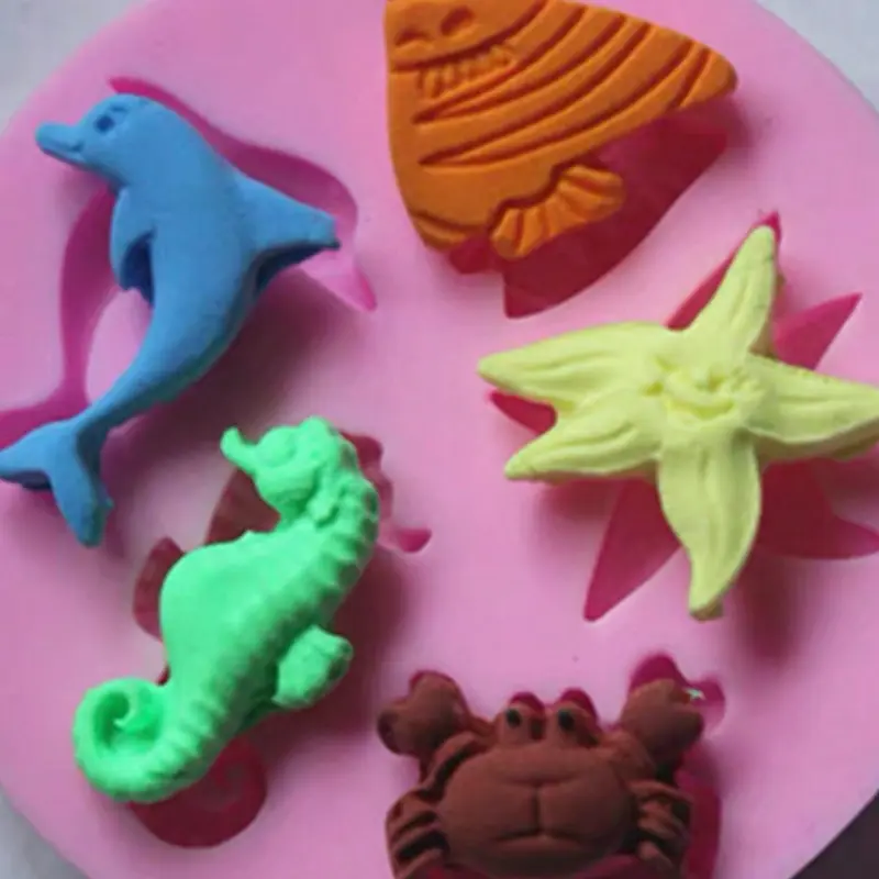 Silicone Mold, 1 Count Marine Life Shaped DIY Mold, Aromatherapy Soap Mold, Cake Mold, DIY Mold for Home Decoration 3