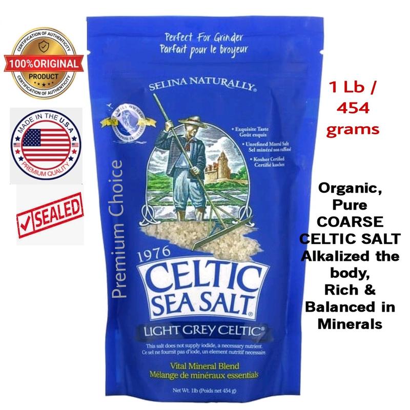 Selina Naturally Celtic Sea Salt 454g | Raw Crystal | Gluten-Free ...