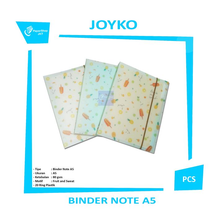 Gambar Joyko -Binder Note A5 - Motif Fruit n Sweet - Spesifikasi dari Papershopjkt Kota Administrasi Jakarta Utara Tokopedia