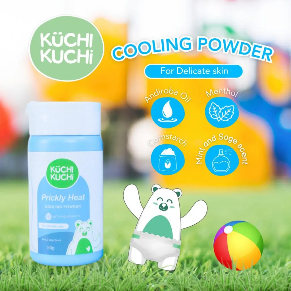 Kuchi Kuchi Prickly Heat Cooling Powder 50g / 100g – Anti-Rash ...