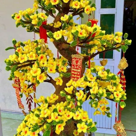 Kẽm nhung 10mm loại 1 dày làm hoa trang trí đẹp Trang Trí Nhà Decor 7