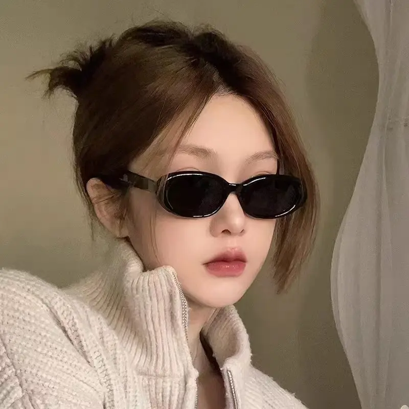 Retro Small Frame Sunglasses High-end Oval Sunglasses Women's Sunglasses