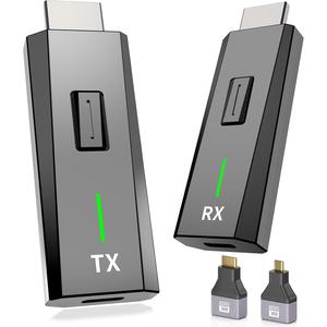 เครื่องส่งและรับสัญญาณ Hdmi ไร้สาย, เครื่องรับสัญญาณ 4k และเข้ารหัสเอาต์พุต 1080p, ปลั๊กแอนด์เพลย์แบบพกพา, 2.4g/5g, ชุด Extender Hdmi ไร้สาย, เหมาะสำหรับการสตรีมวิดีโอและเสียงไปยังจอภาพ, เข้ากันได้กับแล็ปท็อป / พีซี / กล่องทีวี / โปรเจ็กเตอร์