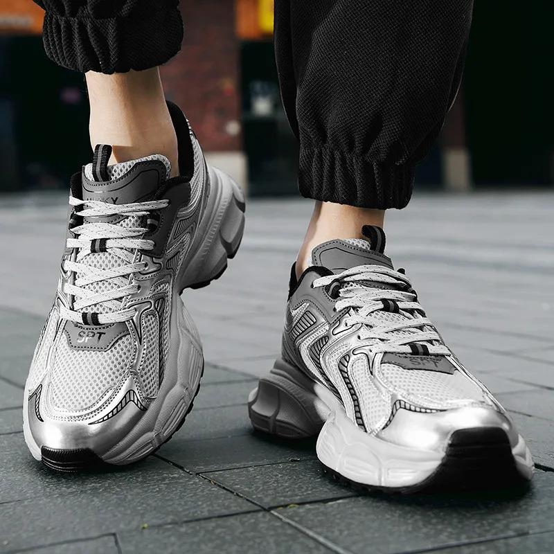 2024 Aanpassen Man Casual Mode Sneakers Snelle Levering Dropshipping Blank Mesh Wandelen Hardlopen Sportschoenen voor Mannen Atletische Hardloper_voghion.com