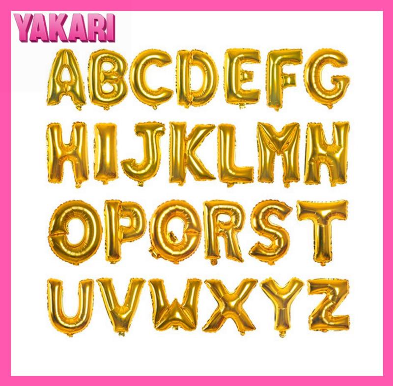Product Introduction of 16 Inches Number And Letter Foil Balloon Gold Birthday Party Needs Decoration Balloon Supplies 5