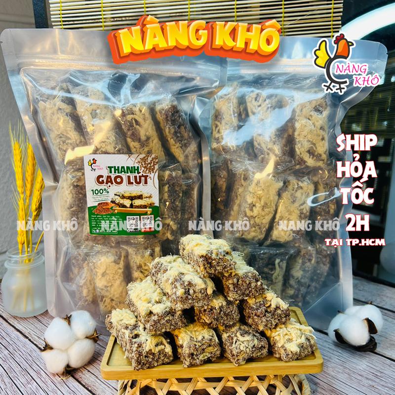 1Kg Thanh Gạo Lứt Chà Bông | Siêu Hạt | Rong Biển từ Nàng Khô