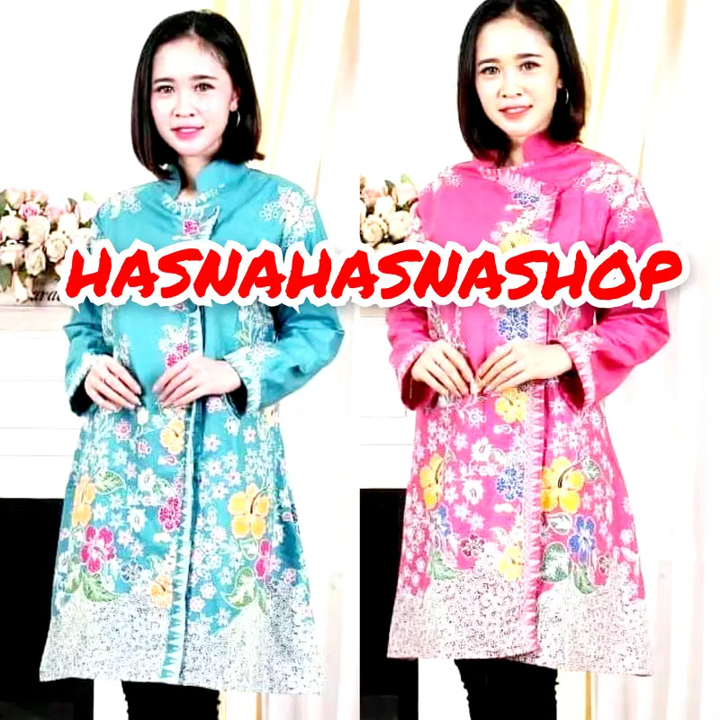 Batik Tunik Tanah Air Kain Katun Primisima HALUS TUNIK JUMNBO LD:120 LD:130 kantor muslim Seragam Kondangan Atasan Wanita Casual  Nyaman Motif Cantik 0