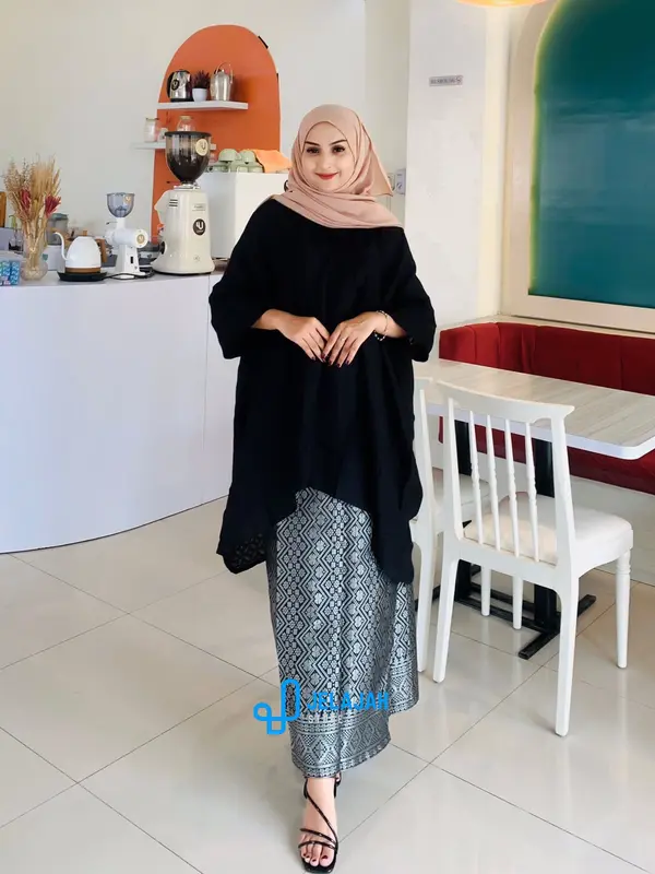 KAFTAN ARUN || VISCOS ADEM PREMIUM Nyaman Batik Gamis Tunik Wanita Muslim 8
