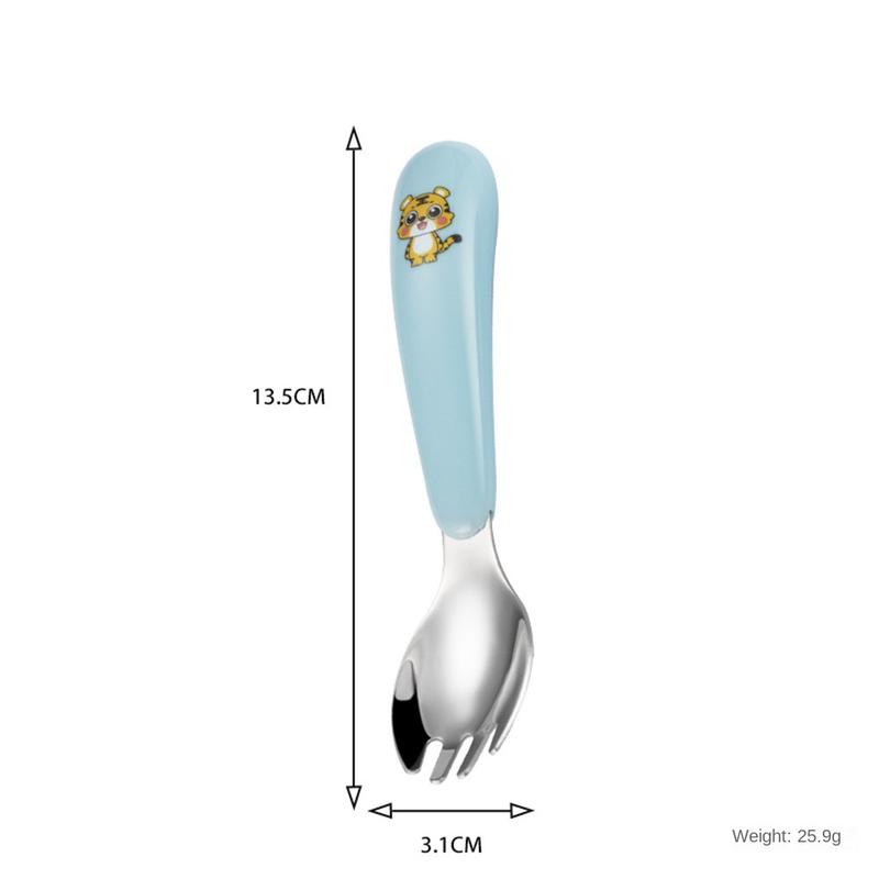 Product Introduction of Bộ Đồ Ăn Hoạt Hình Cho Trẻ Em, 3 Cái, Bao Gồm Nĩa Và Thìa, Được Làm Bằng Thép Không Gỉ 304, Thích Hợp Cho Bé Bú Và Bổ Sung Thực Phẩm, Thìa Tập Luyện Cho Trẻ Sơ Sinh 28