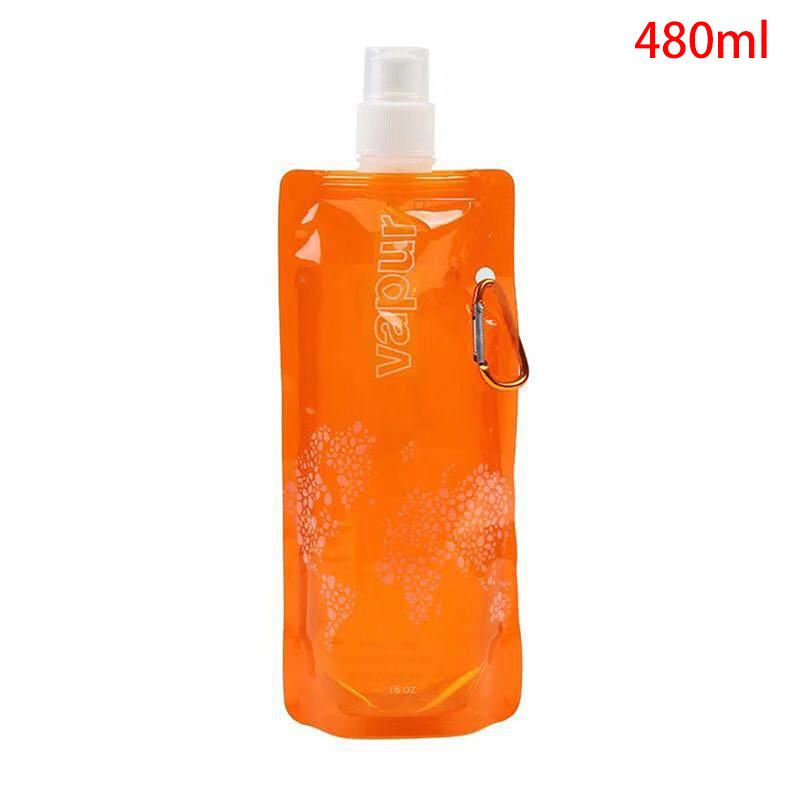 Product Introduction of 480ml Portable Ultralight Foldable Water Bag Soft Flask Bottle Outdoor Sport Hiking Camping Water Bag Folding Water Bucket 27