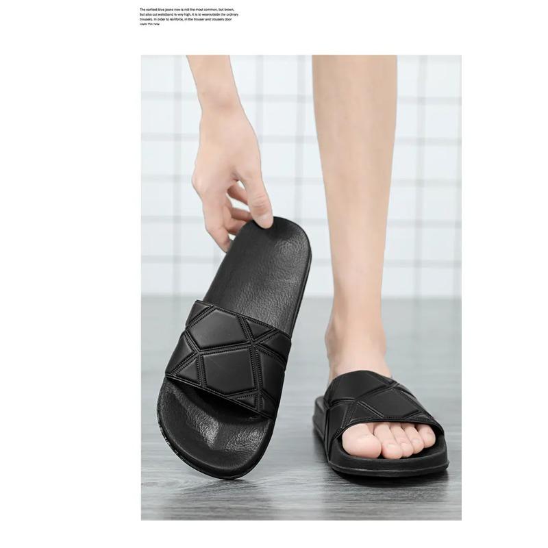 Product Introduction of 2025 new zebra and lip striped slippers, neutral and fashionable home slippers 9