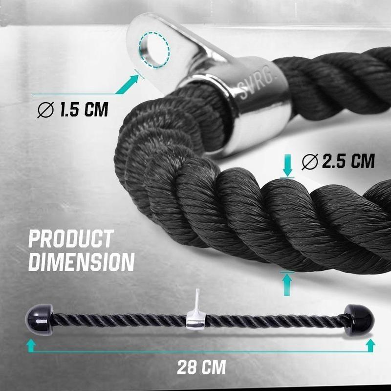 Tricep Rope - Tali Pull Down - Latihan Otot Trisep 1