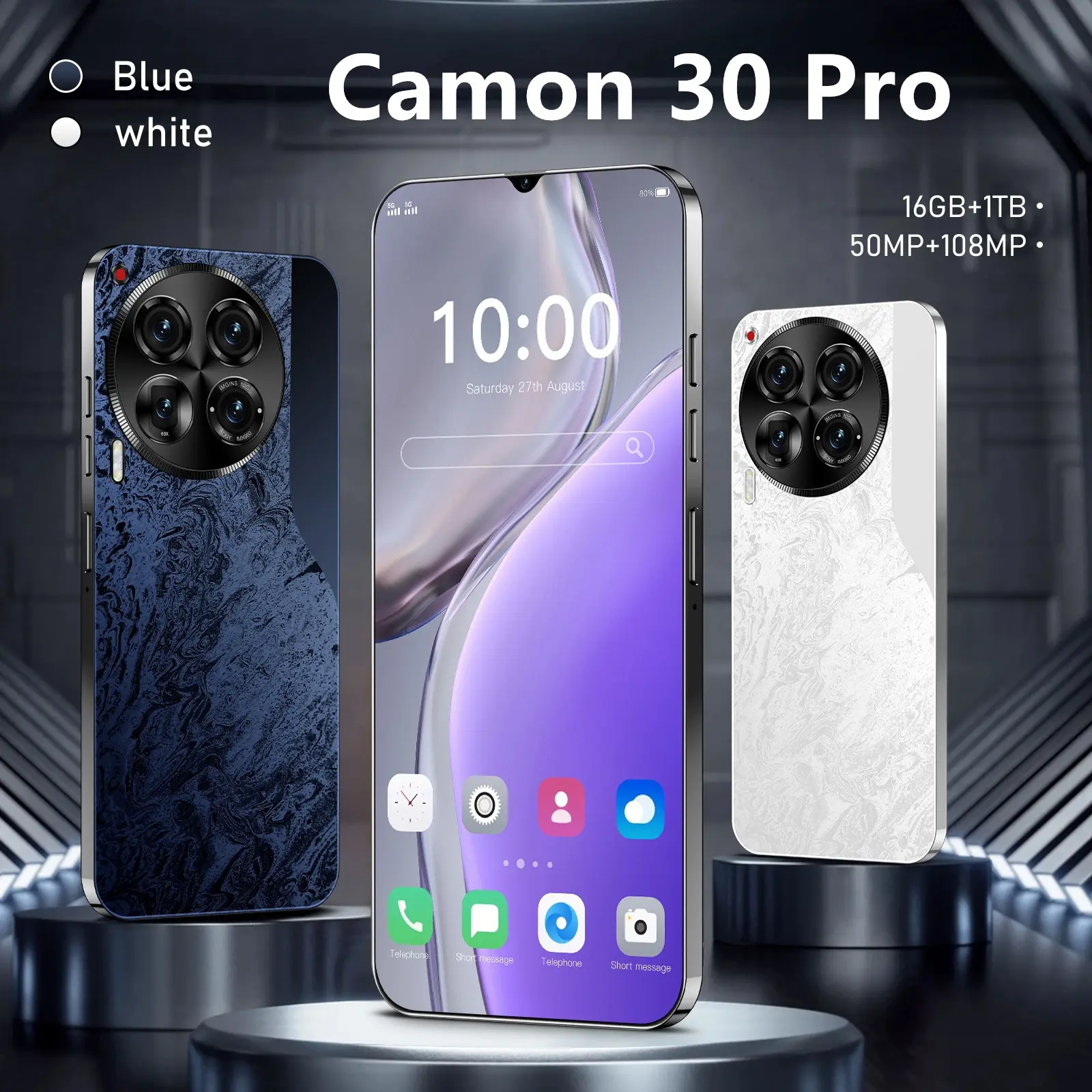 Popular Camon 30 Pro 7.3-Inch Large Screen 8 Million Pixel All-in-One Android Smartphone Android 8.1