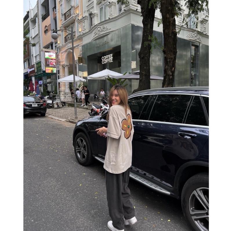 ÁO PHÔNG BÔNG HOA CAM bigsize Nữ