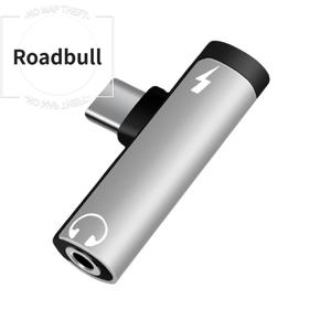 ROADBULLType-C 2-in-1オーディオアダプター 3.5mm充電・ゲームトーキングアナログトランスフォーマー ヘッドフォンアダプター