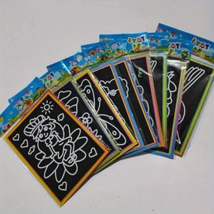 20/30/50/100 hojas Paquete de regalo de papel para arte de rasguño con palito para dibujar -  Los niños aprenden y educan materiales duraderos de lápiz y cartón de bambú, escuela,cesta de Pascua, regalos,  Imprescindible en Navidad