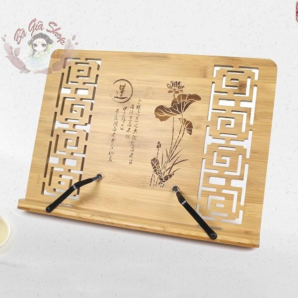 Kệ đọc sách giá kẹp sách bằng gỗ (size lớn)