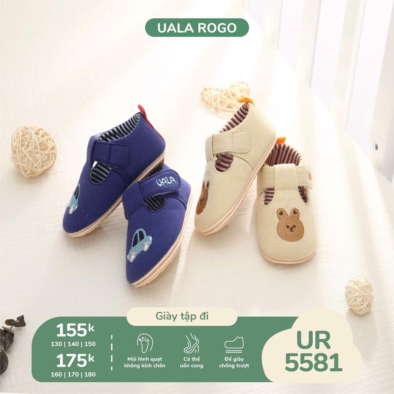  Giày Tập Đi Hoạ Tiết Chất Liệu Mềm Mịn UALAROGO UR 5581 
