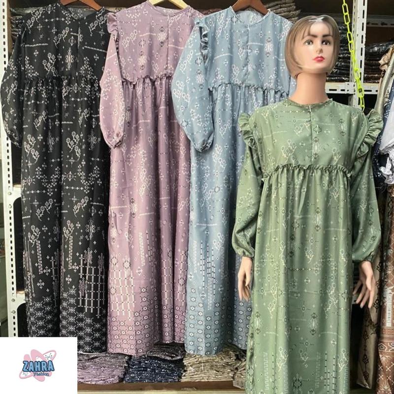 Product Introduction of set couple family motif malika koko dewasa gamis dewasa koko anak gamis anak Keluarga Muslim Mewah Ibu Wanita Pasangan Biru Hijau Panjang 14