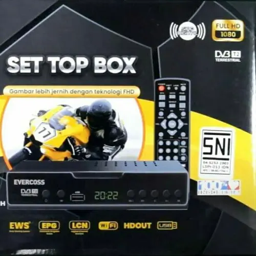 Evercoss STB Set Top Box Max Digital TV Receiver Full HD Garansi Resmi Kabel 2
